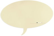 ROCADA Skin Shape Talk 6440-1013, frameless, bubble shape, 115 x 75 cm, pearl white RAL 1013 - Magnetic Board