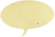 ROCADA Skin Shape Talk 6440-1015, frameless, bubble shape, 115 x 75 cm, ivory RAL 1015 - Magnetic Board