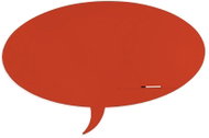 ROCADA Skin Shape Talk 6440-2002, frameless, bubble shape, 115 x 75 cm, vermilion RAL 2002 - Magnetic Board
