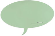 ROCADA Skin Shape Talk 6440-6019, frameless, bubble shape, 115 x 75 cm, pastel green RAL 6019 - Magnetic Board