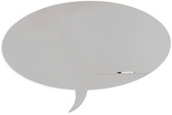 ROCADA Skin Shape Talk 6440-7038, frameless, bubble shape, 115 x 75 cm, agate grey RAL 7038 - Magnetic Board