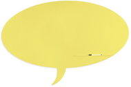 ROCADA Skin Shape Talk 6441-1016, frameless, bubble shape, 150 x 100 cm, sulphur yellow RAL 1016 - Magnetic Board