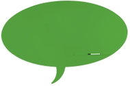ROCADA Skin Shape Talk 6441-6018, frameless, bubble shape, 150 x 100 cm, green-yellow RAL 6018 - Magnetic Board
