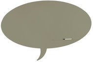 ROCADA Skin Shape Talk 6441-7033, frameless, bubble shape, 150 x 100 cm, cement grey RAL 7033 - Magnetic Board