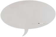 ROCADA Skin Shape Talk 6441-7035, frameless, bubble shape, 150 x 100 cm, light grey RAL 7035 - Magnetic Board