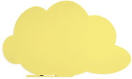 ROCADA Skin Shape Cloud 6451-1016, frameless, cloud shape, 150 x 100 cm, sulphur yellow RAL 1016 - Magnetic Board
