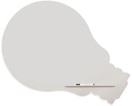 ROCADA Skin Shape Idea 6460-7035, frameless, bulb shape, 115 x 75 cm, light grey RAL 7035 - Magnetic Board