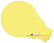 ROCADA Skin Shape Idea 6461-1016, frameless, bulb shape, 150 x 100 cm, sulphur yellow RAL 1016 - Magnetic Board