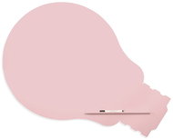 ROCADA Skin Shape Idea 6461-490, frameless, bulb shape, 150 x 100 cm, pink RAL 490 - Magnetic Board