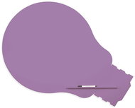 ROCADA Skin Shape Idea 6461-4005, frameless, bulb shape, 150 x 100 cm, blue-violet RAL 4005 - Magnetic Board