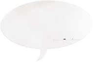 ROCADA Skin Shape Talk 6441-9010, frameless, bubble shape, 150 x 100 cm, lacquered, white - Magnetic Board