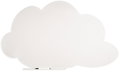 ROCADA Skin Shape Cloud 6451-9010, bezrámová, tvar mraku, 150 x 100 cm, lakovaná, bílá