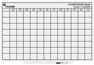 ROCADA Skin Planner 6420YP, frameless, annual planning calendar (EN), 115 x 75 cm, lacquered, white - Magnetic Board