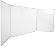 ROCADA 6728, three-piece, closing, aluminium frame, 240 x 90 cm (closed 120 x 90 cm), enamelled, whi - Magnetic Board