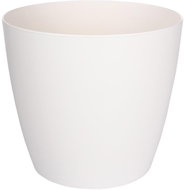 PLASTKON Květináč dekorativní ELLA Twist 'n' Roll, bílý - Flower Pot