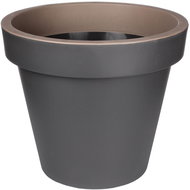 Plastkon Metro Twist 'n' Roll květináč antracitová-taupe, 41044 - Květináč