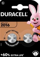 Duracell CR2016 Knopfzellen - 2 Stück - Knopfzelle