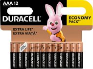 Eldobható elem Duracell Basic alkáli elem 12 db (AAA) - Jednorázová baterie