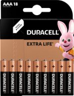 Eldobható elem Duracell Basic alkáli elem 18 db (AAA) - Jednorázová baterie