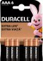 Eldobható elem Duracell Basic alkáli elem 6 db (AAA) - Jednorázová baterie