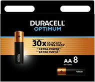 DURACELL Optimum Alkalische AA Batterien - 8 Stück - Einwegbatterie