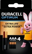 DURACELL Optimum alkalická batéria mikrotužková AAA 4 ks - Jednorazová batéria