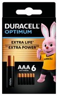 DURACELL Optimum alkalická batéria mikrotužková AAA 6 ks - Jednorazová batéria