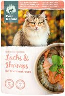 Pure Nature Cat Adult vrecko Losos a Krevety 80 g - Kapsička pre mačky