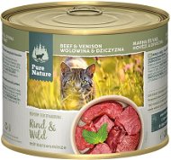 Pure Nature Cat Adult konzerva Hovězí a Zvěřina 200g - Canned Food for Cats