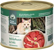 Pure Nature Cat Adult konzerva Divočák a Kachna 200g - Canned Food for Cats
