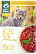 Pure Nature Cat Junior vrecko Hovädzie a Teľacie 85 g - Kapsička pre mačky