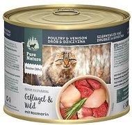 Pure Nature Cat Senior konzerva Drůbeží a Zvěřina 200g - Canned Food for Cats