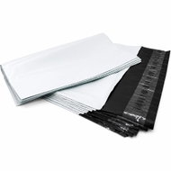REALG RC011 B5 plastic courier bags, 190 × 250mm, white - 50 pack - Envelope