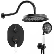 REA SERRA concealed shower set + box, black (REA-B1143) - Shower Set