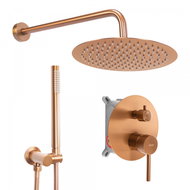 REA LUNGO concealed shower set + box, Brush Copper (REA-P8809) - Shower Set