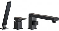 REA GLEN three-part bath mixer, black (REA-B6630) - Tap