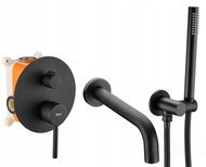 REA Bathroom mixer with concealed installation Lungo Black black (REA-P6300) - Tap
