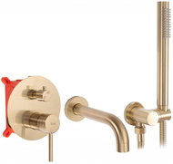 REA Soaking tub mixer Lungo brushed gold + Box (REA-B7503) - Tap