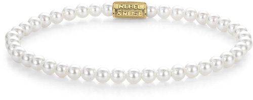 Rebel & Rose Pearl Gem Gold 4 mm - Náramek - Hlavní obrázek