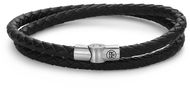 Rebel & Rose Full Metal Double Round Black - Náramek