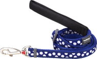 Red Dingo White Spots on Navy 15 mm × 1.8 m - Leash