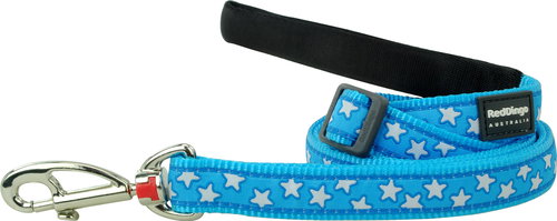 Red Dingo Stars White 15 mm × 1.8 m - Leash - Main image