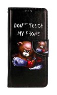 TopQ Pouzdro Xiaomi Redmi Note 12 knížkové Don't Touch méďa 95618 - Phone Case