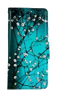 TopQ Pouzdro Xiaomi Redmi Note 12 knížkové Modré s květy 95614 - Phone Case