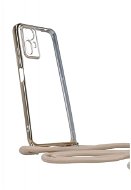 TopQ Kryt Xiaomi Redmi Note 12S Frame zlatý so šnúrkou 98236 - Kryt na mobil
