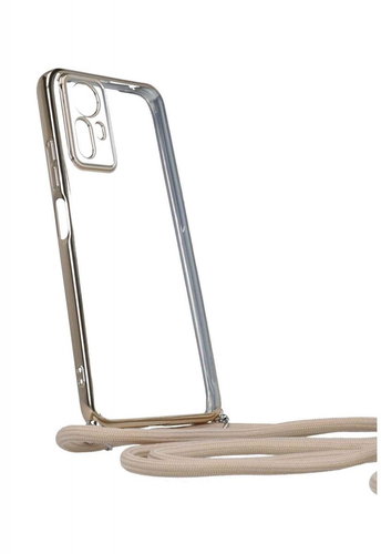 TopQ Kryt Xiaomi Redmi Note 12S Frame zlatý se šňůrkou 98236 - Phone Cover - Main image