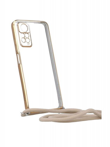 TopQ Kryt Xiaomi Redmi Note 11 Pro 5G Frame zlatý se šňůrkou 98115 - Phone Cover - Main image