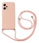 TopQ Kryt Xiaomi Redmi Note 12 5G ružový so šnúrkou 96524 - Kryt na mobil