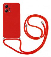 TopQ Kryt Xiaomi Redmi Note 12 5G červený so šnúrkou 96522 - Kryt na mobil