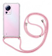 TopQ Kryt Xiaomi 13 Lite s ružovou šnúrkou priehľadný 95937 - Kryt na mobil